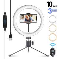 Dcloud Aros LED Photography LED Ring Ring Light Selfie Tripod Phone Holder For Live Stream selfie ring light clip